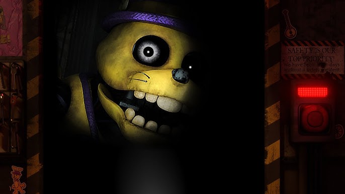 Nightmare Fredbear Jumpscare: Glitched Attraction Demo #fnaf #fivenigh