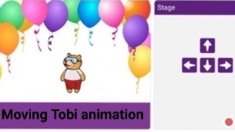 how to make moving tobi  animation | pictoblox |