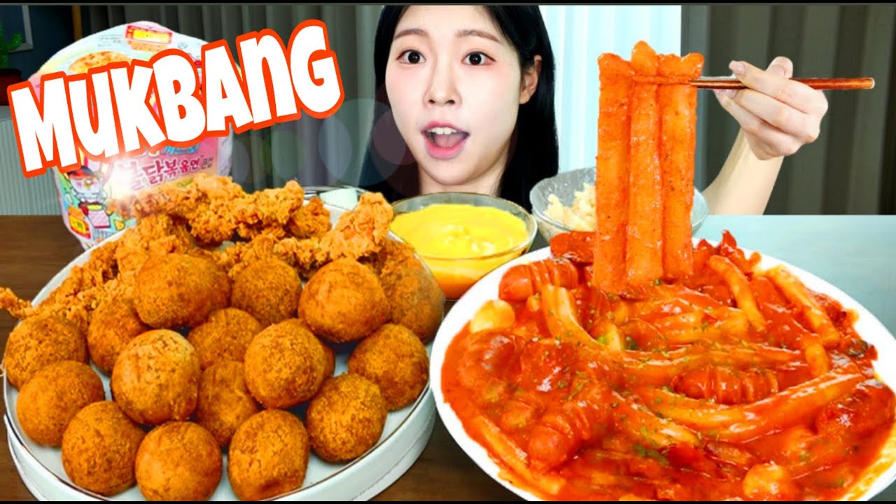 Sulgi SULGI ASMR 2.0ASMR MUKBANG| Fire spicy Rosé Tteokbokki. Cheese ball ...