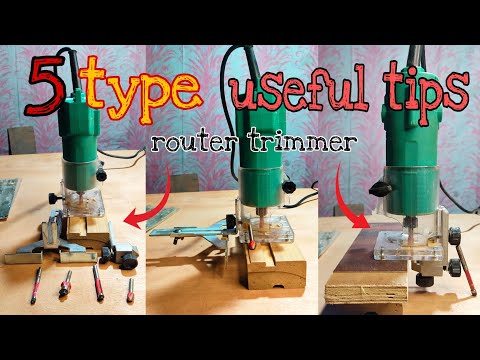 Using a "5" type Router Trimmer Machine Work & Useful Tips | Palm Router | complete guide in Hindi