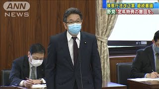 検察庁法案“継続審議”　野党「定年特例の撤回を」(20/05/19)