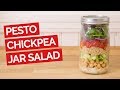 Pesto Chickpea Jar Salad (Vegan)