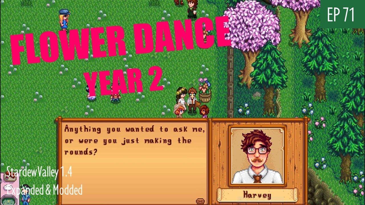 Stardew Valley 1 4 Expanded Modded Series Flower Dance Year 2 Youtube