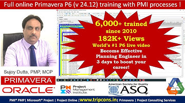 STOP Losing Opportunities. Learn Primavera P6 in 3 Days, WhatsApp: +919891793226, Sujoy Dutta