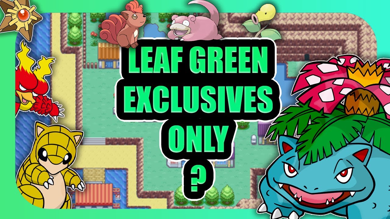 OS POKEMON EXCLUSIVOS DO LEAF GREEN #pokemon #fy