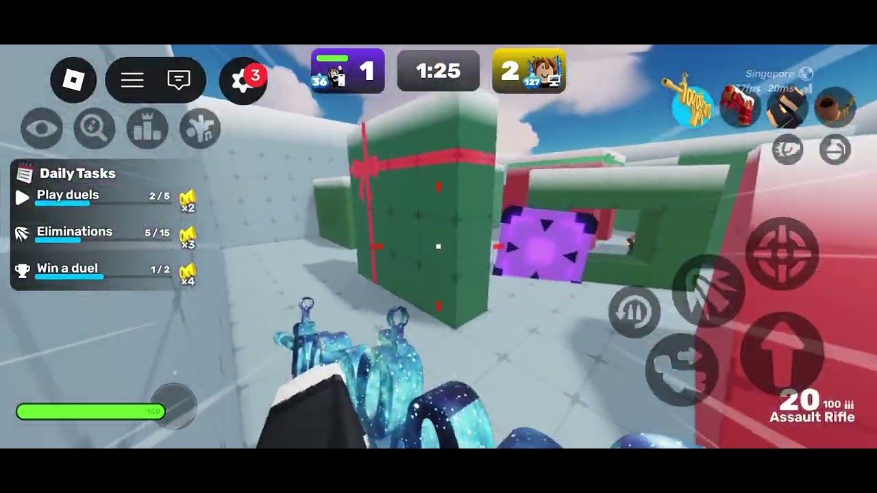 Me a 133 level using alt vs a 124 level player 