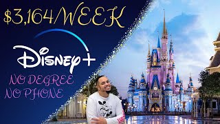 DISNEY WORK FROM HOME JOBS | Make $3,164/ WK HIGH PAYING REMOTE JOBS