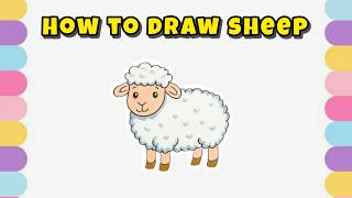 How to Draw a Sheep – Farm Animal Drawing Tutorial with Markers screenshot 5