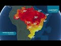 Confira a previsão do tempo para todo o país nesta quinta-feira (24)