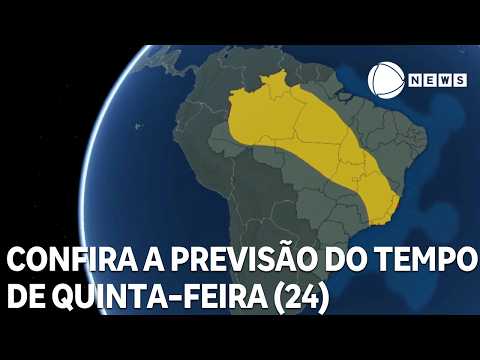 Check out the weather forecast for the whole country this Thursday (24)