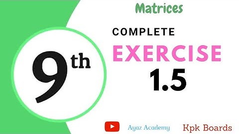 Class 9 Math Exercise 1.5 Complete | Kpk Text Book