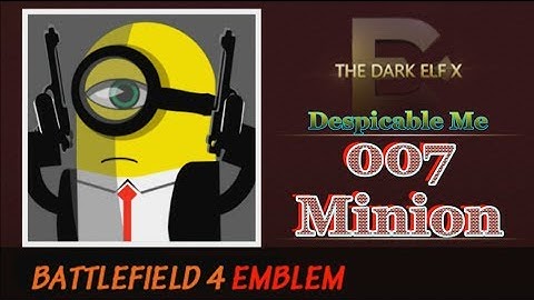 Battlefield 4 Emblem - 007 Minion ( Despicable Me ) ( PREMIUM )