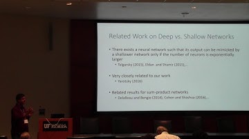 R Srikant - Deep versus shallow neural networks for function approximation