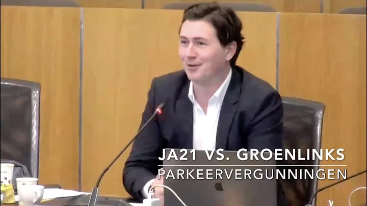 Kevin Kreuger (JA21) probeert parkeervergunnin... ...