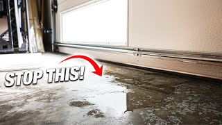 How To STOP Rain Water From Leaking Underneath Your Garage Door! DIY TIPS And TRICKS That WORKS!