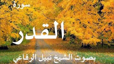 سورة القدر بصوت الشيخ نبيل الرفاعي 97