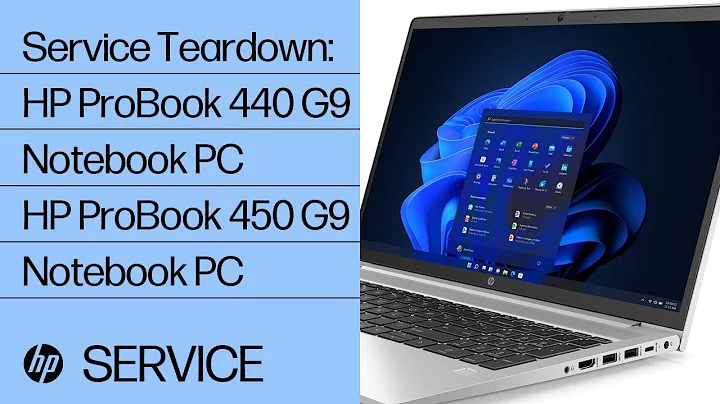 Removing & Replacing Parts | HP ProBook 440 G9, 450 G9 Notebook | HP Computer Service | HP Support
