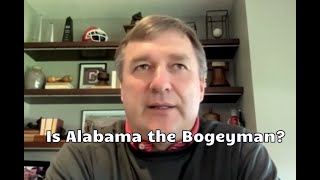 Kirby Smart is asked if Alabama football is The Bogeyman. 😂