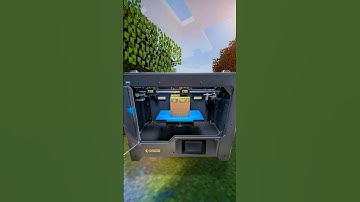 I made a REAL Minecraft grass block #3dprinting #timelapse #minecraft