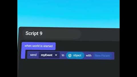 SEND EVENT TO OBJECT: Horizon Worlds