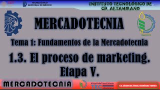 1.3. El proceso de marketing. Etapa V