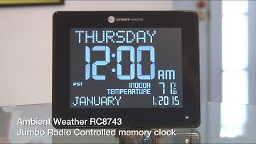 Ambient Weather RC8743 clock