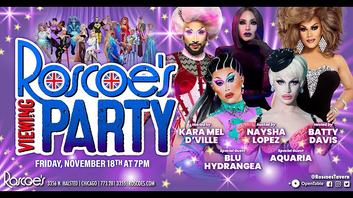 Aquaria & Blu Hydrangea: Roscoe's RPDR UK 4 Viewing Party with Naysha, Batty & Kara