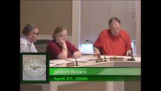 Select Board - April 27, 2026