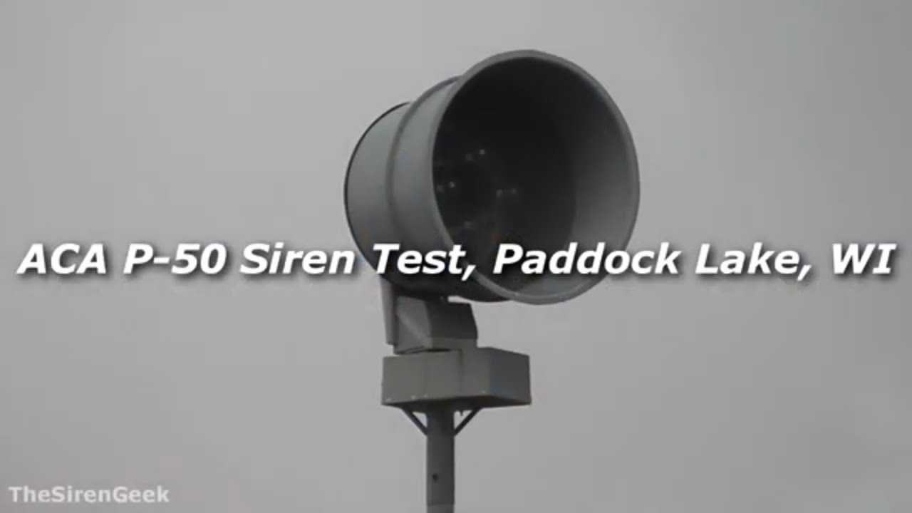 The Great P-50 Fiasco (Paddock Lake & Trevor, WI - 30 Minute Alert - Monthly Siren Test)