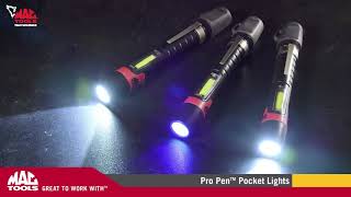 Pro Pen Pocket Lights - PL120MUV and PL120M | Mac Tools | Team Wolfpack