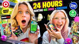 We Spent 24 HOURS Hunting for NEEDOHS & POKEMON CARDS & Found This!