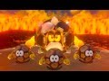 Super Mario 3D World - Lava Rock Lair Boss Gameplay