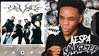 *THEY ARE COOKIN! 🔥* AESPA SAVAGE THE 1ST MINI ALBUM REACTION PT1!