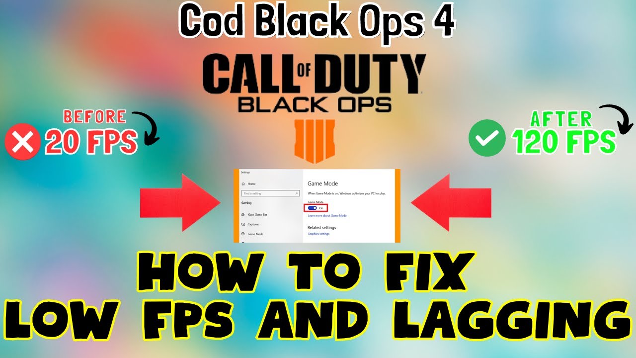 How to Fix Cod Black Ops 4 Low FPS / Lagging issue 2023 {100% Working}