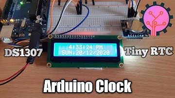 How to make a Clock using Arduino | DS1307 tiny RTC | scientist BENIEL