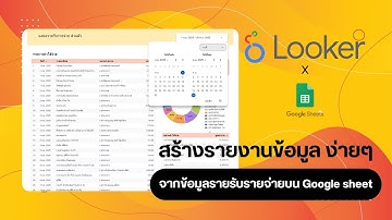 สอนสร้างหน้า Report ง่ายๆ บน Looker Studio จากไฟล์เทมเพลต google sheet บันทึกรายรับรายจ่ายธุรกิจ