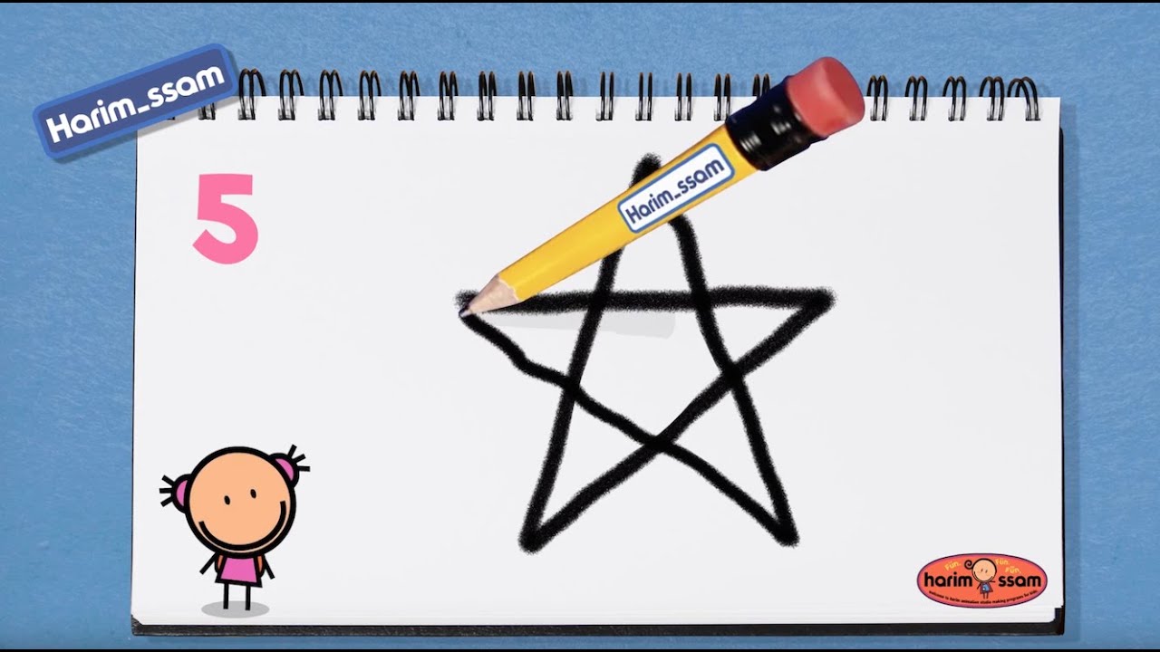 Update 하림쌤의 별그리기(how to draw a star)