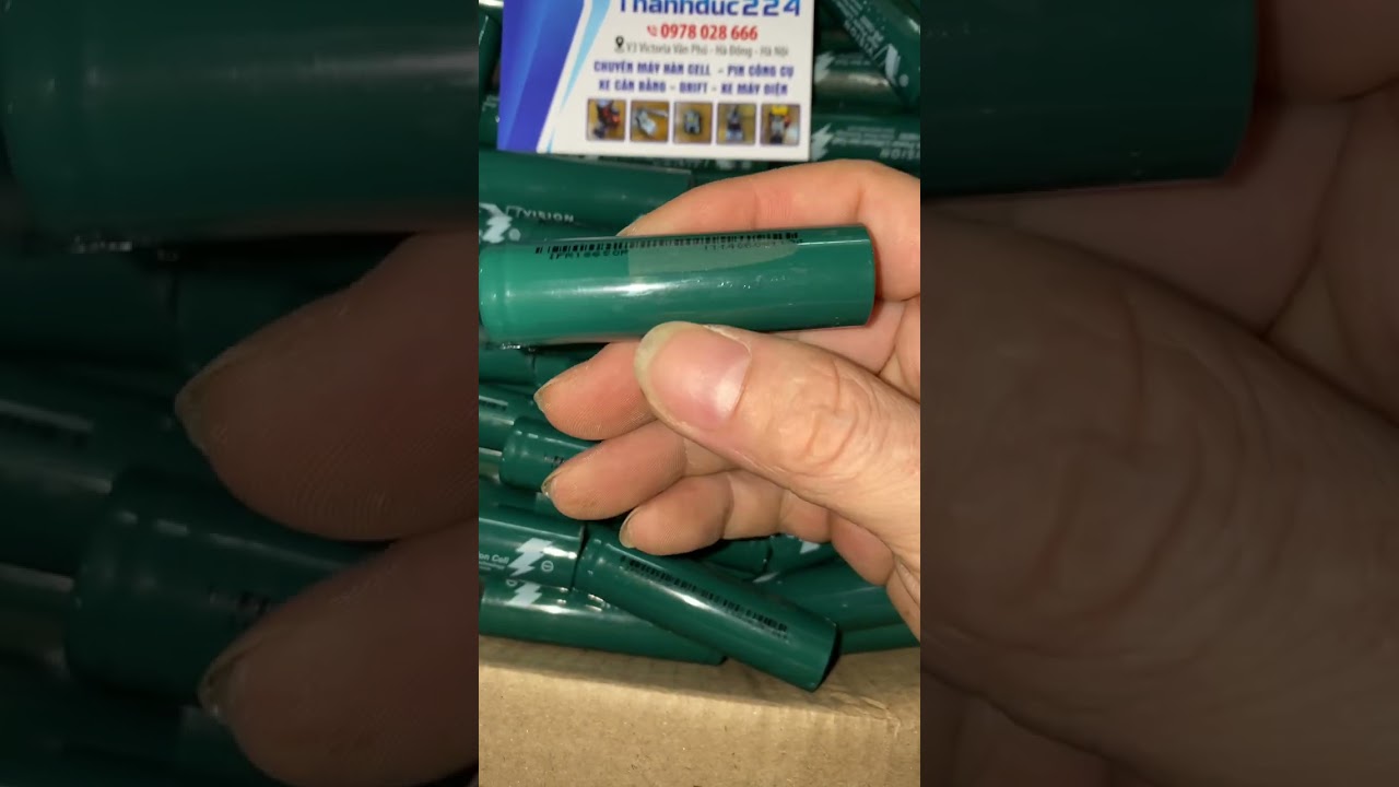 Pin Vision 18650 3.2v dòng xả 80A chuyên đóng bình ắc quy xe máy.