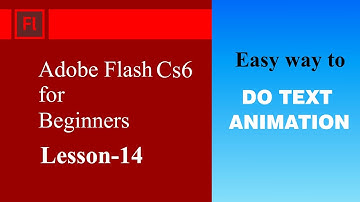 How to do Text animation in Adobe Flash in Hindi