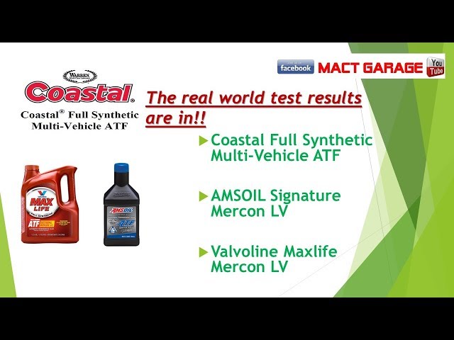 Valvoline Testing better than AMSOIL signature and Coastal Mercon