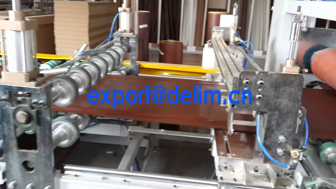 PUR hot melt belt press machine PVC on MDF lamination line YouTube