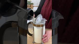 Kitchen Hack: Getting Non Dairy Milk Extra Frothy Using a French Press