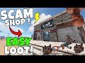 RUST | BAITING PLAYERS into a SCAM SHOP for SICK LOOT ! Trap Base