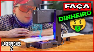 GANHE DINHEIRO!!? LASERPECKER 2 Gravação a laser, impressora  portátil (COMO UTILIZAR e IDEIAS)