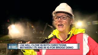 I-94 closing in both directions between I-75 and M-10 for bridge demo