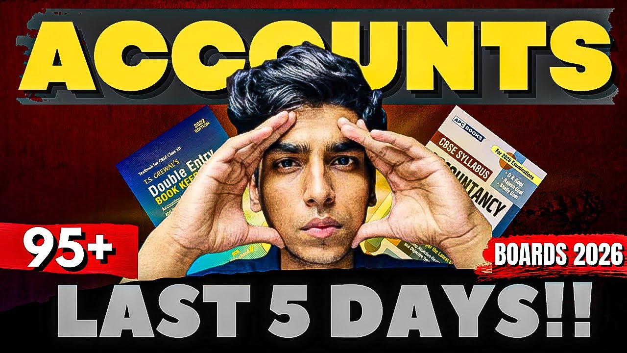 Last 5 Days Strategy That Got Me 97 in Accounts | MY EXACT TIMETABLE |Class 12 Boards