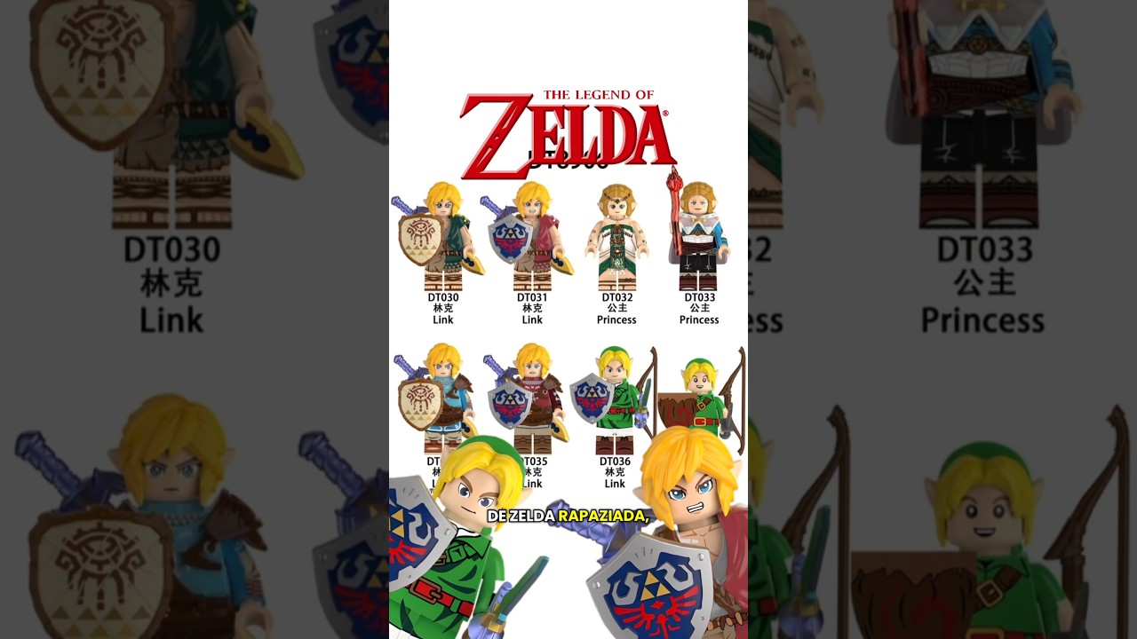 NOVAS MINIFIGS ZELDA | Unofficial Lego | 