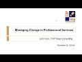 Managing Change in Professional Services