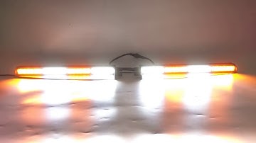 LED Emergency Split Deck Visor Dash Windshield Strobe Lightbar