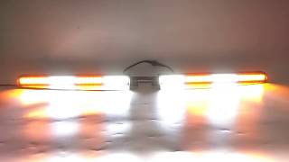 LED Emergency Split Deck Visor Dash Windshield Strobe Lightbar